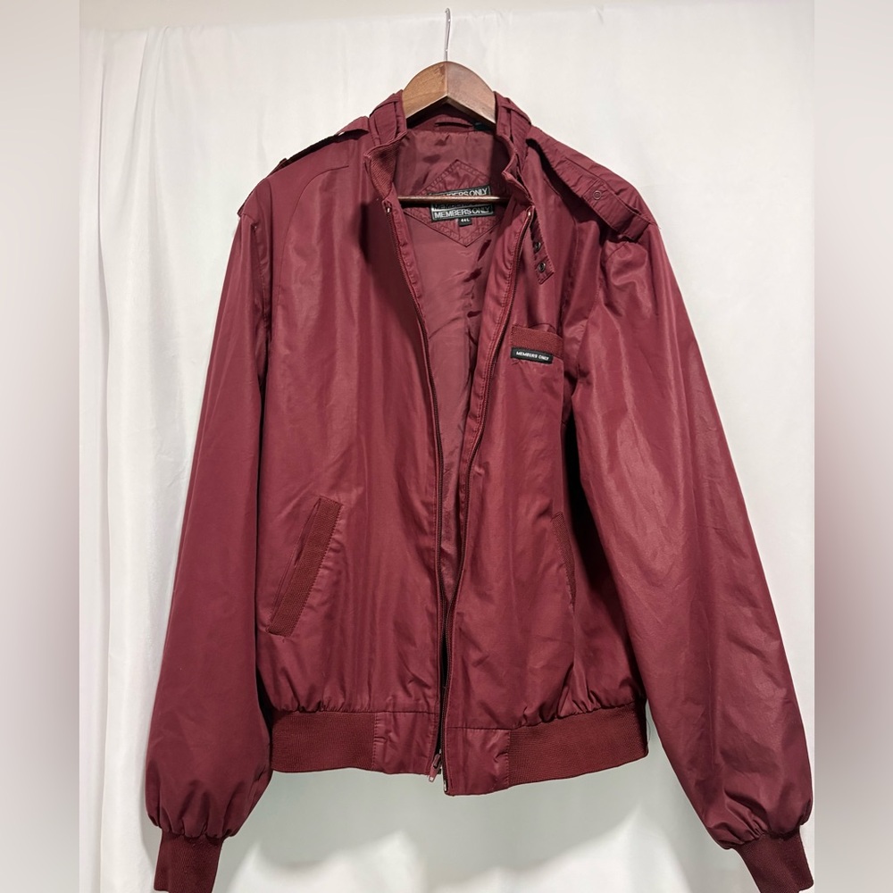 Vintage Members Only Jacket Mens Sz Large  Cafe Racer Motorcycle Moto 80's 90's